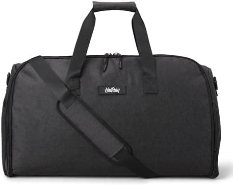 Halfday Convertible 2-in-1 Garment Duffel Weekender Bag 45L: Wrinkle-Free Travel (Hanging Suit Compartment…