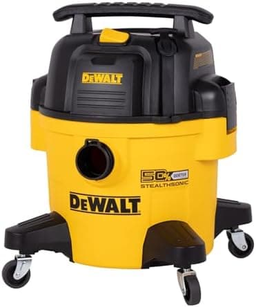 DEWALT STEALTHSONIC Wet Dry Shop Vac 6 Gallon, Shop Vacuum Wet and Dry 5 HP, Ultra Quiet Shopvac with Powerful Suction, Wet Dry…