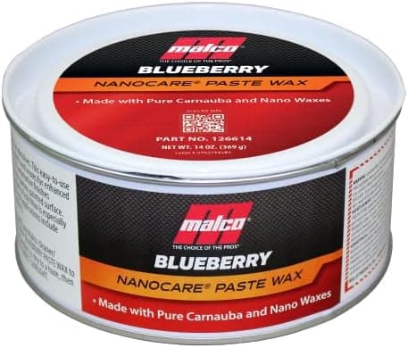 Malco Nano Care Blueberry Paste Wax - Creates High Gloss Finish and Long-Lasting Shine/Premium Paste Wax for Use on Fiberglass…
