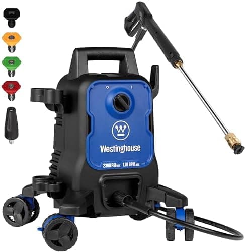 Westinghouse ePX3100 Electric Pressure Washer, 2300 Max PSI 1.76 Max GPM with Anti-Tipping Technology, Onboard Soap Tank…
