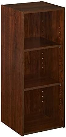 ClosetMaid Stackable 3-Shelf Storage Organizer, Dark Cherry