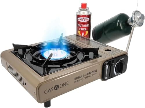 Gas One GS-3400P Propane or Butane Stove Dual Fuel Stove Portable Camping Stove - Patented - with Carrying Case Great for…