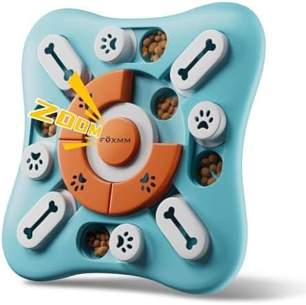 FOXMM Interactive Dog Treat Puzzle Toys for IQ Training & Mental Stimulating,Fun Slow Feeder,Large Medium Small Dogs Enrichment…