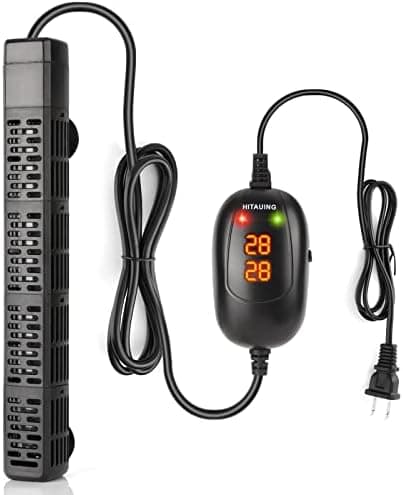 HiTauing Aquarium Heater, 50W/100W/200W/300W/500W Submersible Fish Tank Heater with…