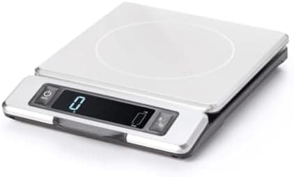 OXO Good Grips 11-Pound Stainless Steel Kitchen Scale with Pull-Out Display - Black