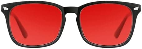 TIJN Sleep Glasses with Blue Green Light Blocking, Red Light Lens for Computer Gaming, Screen…