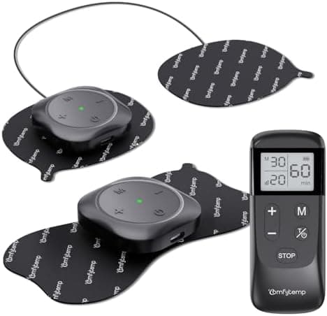 Comfytemp Wireless TENS Unit 30 Modes Muscle Stimulator for Pain Relief, FSA HSA Eligible 2 Packs Rechargeable TENS Machine with…