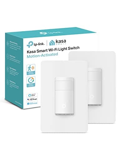 Kasa Smart Motion Sensor Switch, Single Pole, Needs Neutral Wire, 2.4GHz Wi-Fi Light Switch, Works with Alexa & Google Assistant…