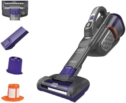 BLACK+DECKER dustbuster furbuster Pet Hair Vacuum with Motorized Pet Hair Brush, Handheld Vacuum…