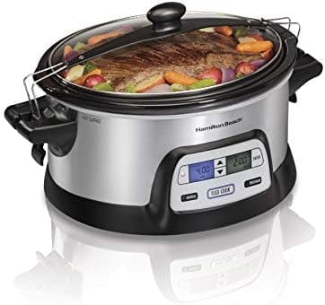 Hamilton Beach 33861 Portable Programmable Slow Cooker, Dishwasher…