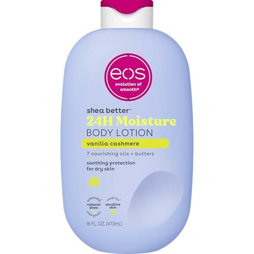 eos Shea Better Body Lotion Vanilla Cashmere, 24-Hour Moisture Skin Care, Lightweight & Non-Greasy…