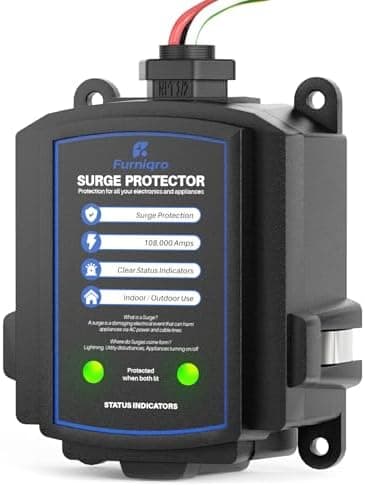FHSPD108S Whole House Surge Protector for 108,000 Amps, Ultimate Surge Protection, Whole Home Surge Protector for Indoor/Outdoor…