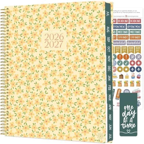 bloom daily planners 2026-2027 Planner (8.5” x 11") 13 Month Academic Year Organizer (July 2026 - July 2027) - Weekly & Monthly…
