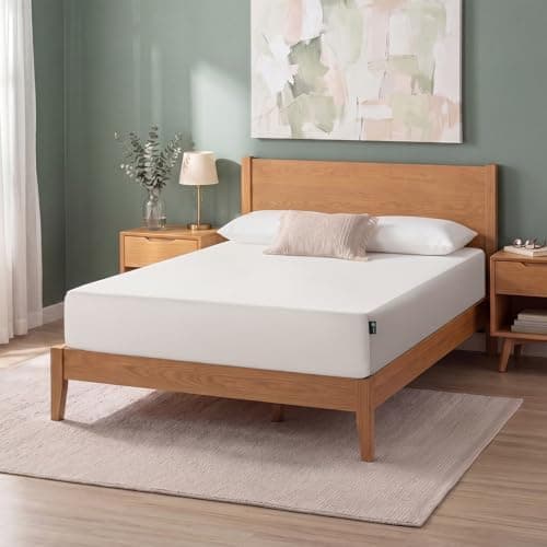 Zinus Green Tea Memory Foam Mattress 10 Inch, Pressure-Relieving Comfort & Full-Body Support, Naturally Fresh, Medium Firm Feel…