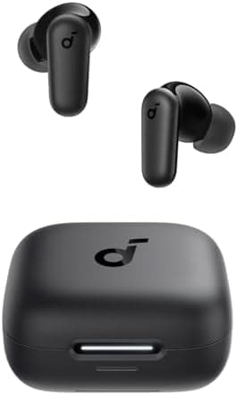 Soundcore P30i by Anker Noise Cancelling Earbuds, Strong and Smart Noise Cancelling, Powerful Bass, 45H…