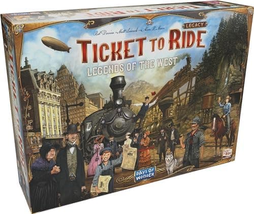 Asmodee Ticket to Ride Legacy: Legends of The West Board Game - The Ultimate Train Adventure! Strategy Game, Family Game for Kids…