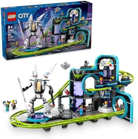 LEGO City Robot World Roller Coaster Building Set - Kids Engineering Toy with Posable Mech Suit for Boys & Girls, Ages 8+ - Gift…