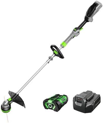 EGO Power+ String Trimmer, Battery Powered, 15" Trimmer for Weeds and Grass with POWERLOAD, Telescopic Aluminum Shaft, Includes…