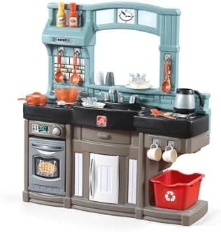 Step2 Best Chefs Kids Kitchen Playset, Indoor/Outdoor Kitchenette, Interactive Play with Lights and Sounds, Made of Durable…