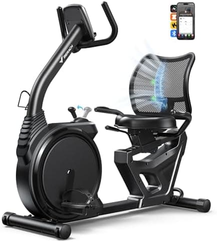 MERACH Recumbent Exercise Bikes for home, Light Commercial High-end Recumbent Bike for Seniors Adults, Magnetic Recumbent…