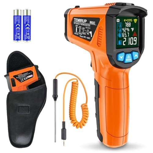 Infrared Thermometer Gun, Non Contact Digital Laser Thermometer Temperature Gun with Color LCD for Cooking, Home Repairs…