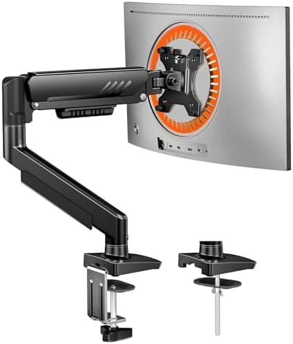 ErGear Single Monitor Arm, Fully Adjustable Monitor Mount for 13–34 Inch Screens, Fast Install Computer Monitor Stand with…