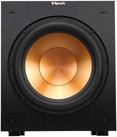 Klipsch R-12SW Powerful Deep Bass Front Firing 12" Copper-Spun Driver 400W Digital Power Subwoofer 14" X…