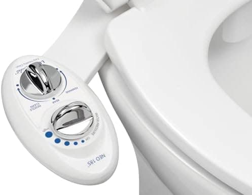 LUXE Bidet NEO 185 - Dual Nozzle, Self-Cleaning, Non-Electric Bidet Attachment for Toilet Seat, Adjustable…