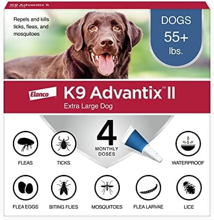 K9 Advantix II XL Dog Vet-Recommended Flea, Tick & Mosquito Treatment & Prevention | Dogs Over 55…