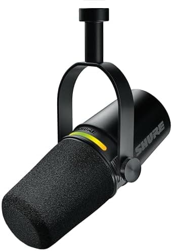 Shure MV7+ Dynamic Microphone – USB-C & XLR Podcast Mic for Streaming, Recording & Broadcasting…