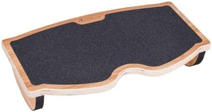 StrongTek Ergonomic Wood Foot Rest for Enhanced Circulation & Comfort, 350lbs Capacity, Rocker Balance Board…
