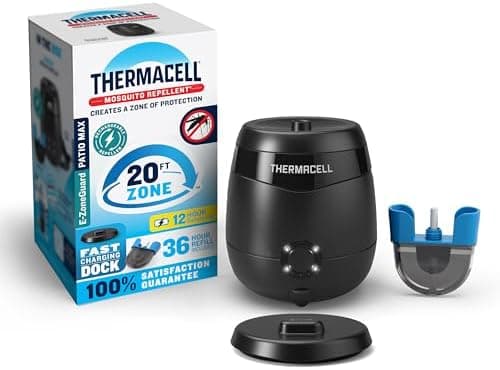 Thermacell E-Series Rechargeable Mosquito Repeller with 20’ Mosquito Protection Zone; Bug Spray Alternative; Scent Free