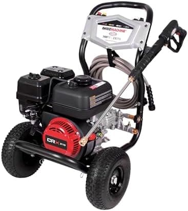 Simpson 3400 PSI Gas Pressure Washer, 2.5 GPM Residential Power Washer, Cold Water, 25' Hose, Clean Machine, 49-State Compliant…