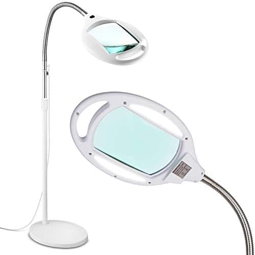 Brightech LightView Pro LED Magnifying Floor Lamp - Daylight Bright…