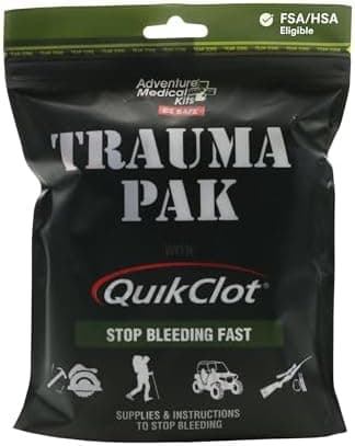 Adventure Medical Kits Trauma Pak First Aid Kit with QuikClot Sponge, black, one size (2064-0292)