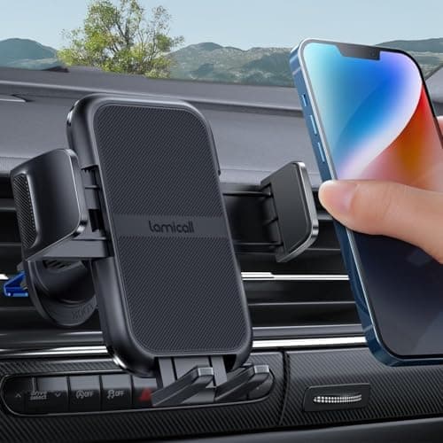 Lamicall 2026 Wider Clamp & Metal Hook Car Phone Holder Vent [Thick…
