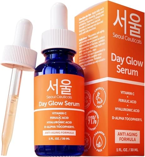 SeoulCeuticals Korean Skin Care Korean- 20% Vitamin C Hyaluronic Acid Serum + CE Ferulic Acid - Potent Anti Aging, Anti Wrinkle…