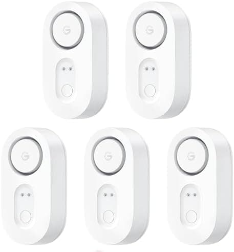 GoveeLife Water Leak Detector 5 Pack with 105dB Adjustable Alarm…