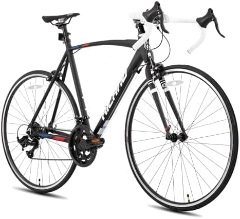 HILAND 700C Road Bike, 14 Speeds Sport Bike, Light Weight Aluminum Frame, Racing Bike for Men Women Adult Bicycle