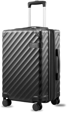 LUGGEX Carry On Luggage 22x14x9 Airline Approved, KVC Expandable…