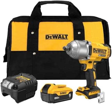 DEWALT 20V MAX Cordless Impact Wrench with Hog Ring Anvil, Brushless High Torque 1/2 Impact Gun, 4-Mode…