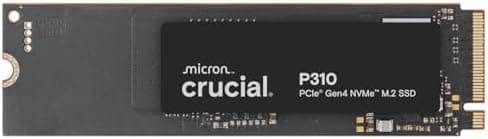 Crucial P310 1TB SSD, PCIe Gen4 NVMe M.2 2280, Up to 7,100MB/s, for Laptop, Desktop (PC), & Handheld Gaming…
