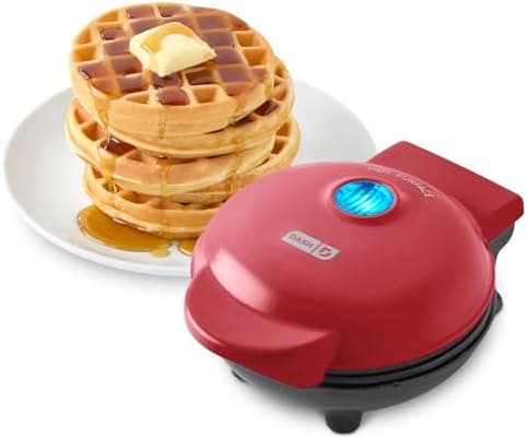 Dash Mini Waffle Maker- Compact Electric Iron for Creative Homemade Treats - Nonstick Surface - Easy-to-Clean - Perfect for Kids…