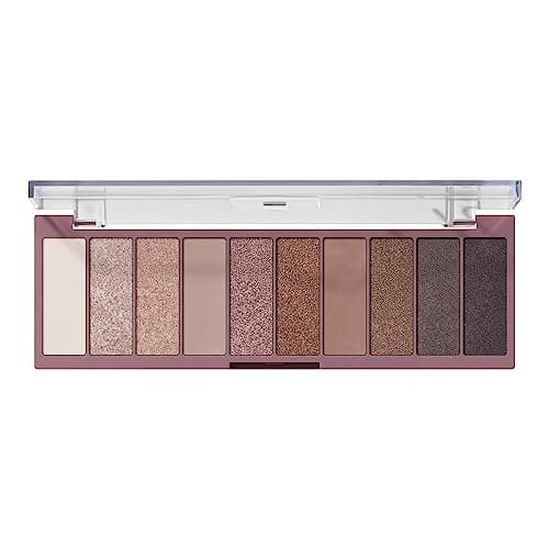 e.l.f. Perfect 10 Eyeshadow Palette, Ten Ultra-pigmented Shimmer & Matte Shades, Vegan & Cruelty-free, Nude Rose Gold (Packaging…
