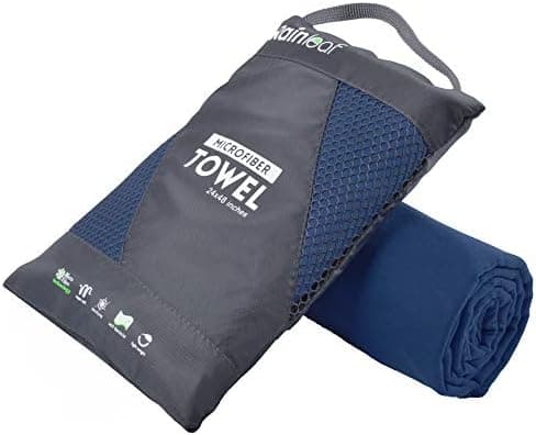 Rainleaf Microfiber Towel Perfect Travel & Gym & Camping Towel. Quick Dry - Super Absorbent - Ultra Compact…