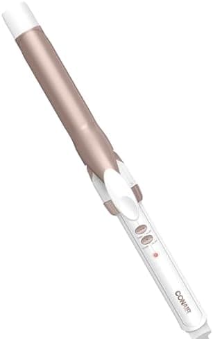 Conair Double Ceramic 1-Inch Curling Iron, 1-Inch Barrel Creates Classic Curls, Hair Curler for Use on Short…