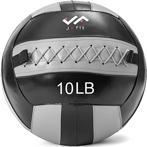 JFit Wall Ball – Premium Soft Weighted Exercise Ball for Strength, Conditioning, Gym & Home Workouts, 4-30 LB
