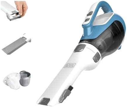 BLACK+DECKER dustbuster AdvancedClean Handheld Vacuum Cordless, Compact Home and Car Vacuum with Crevice Tool, Rotating Nozzle…