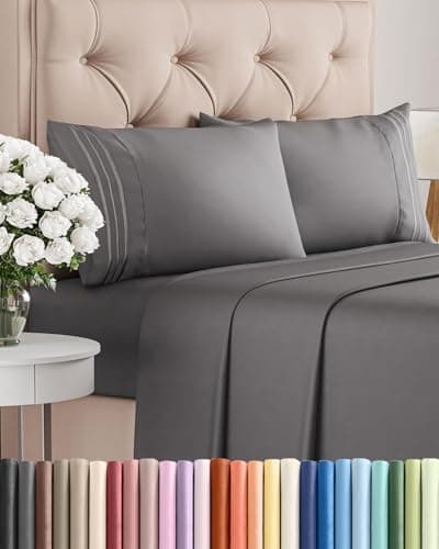 Queen Size 4 Piece Sheet Set - Comfy Breathable & Cooling Sheets - Hotel Luxury Bed Sheets for Women and Men…