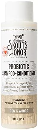 Skout’s Honor Probiotic Natural Dog Shampoo and Conditioner with Avocado Oil & Omega-3s, Gentle Puppy Shampoo, Hydrating Dog…